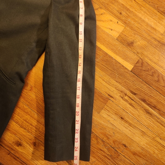 Primark Olive Green Men's Linen & Cotton Slim Cut Single Breasted Suit Size 46R - Picture 8 of 16